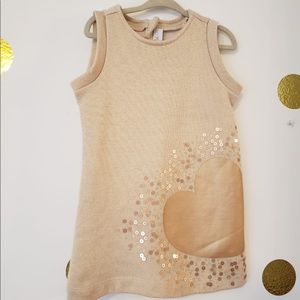 EPK girls gold Mini dress